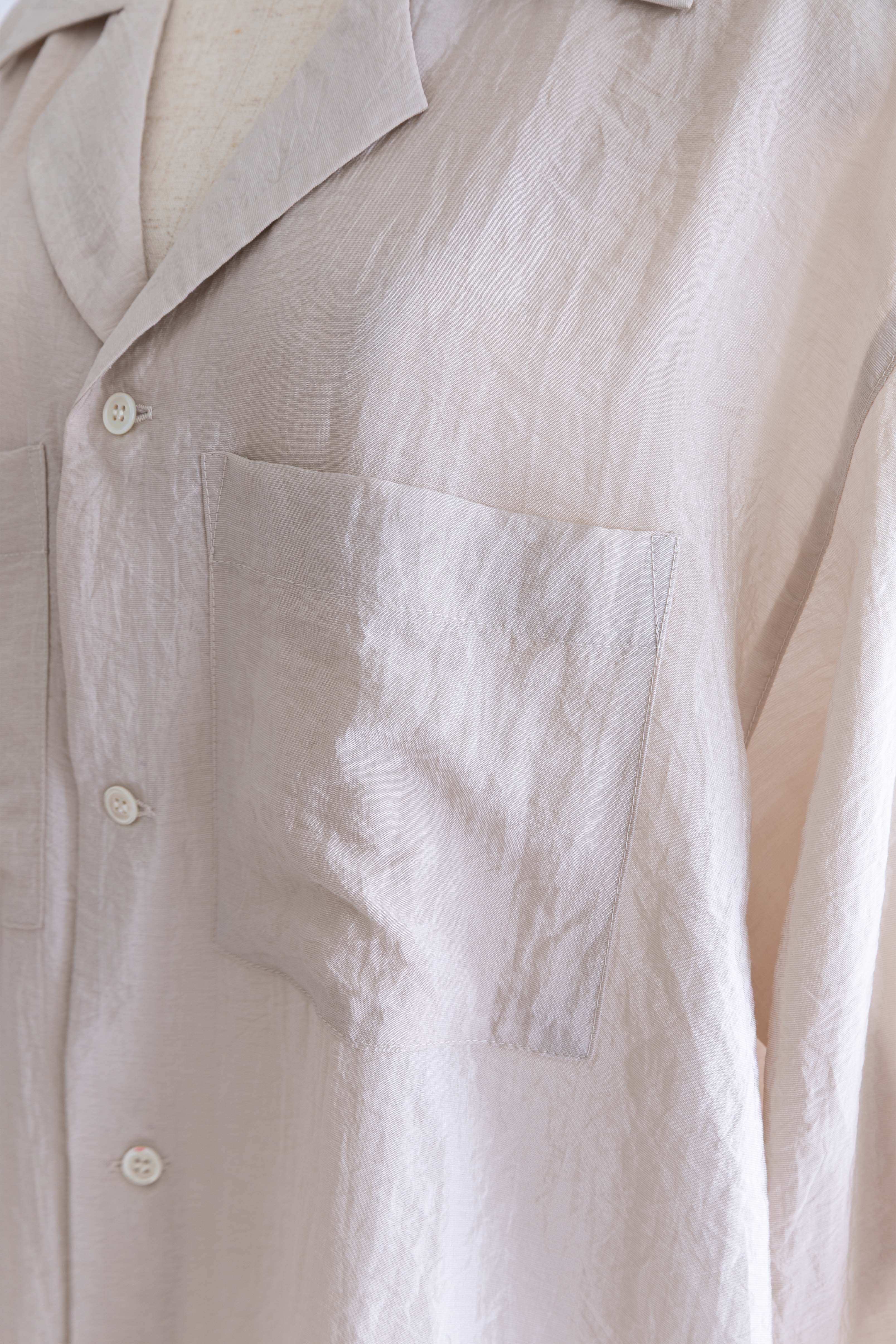 Silk-Like Oversized Shirt
