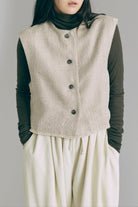 Cropped Tweed Gilet