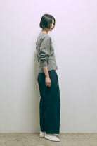 Crewneck Knit ＆ Rib Knit Bustier Set