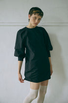 Volume Sleeve Mini Dress