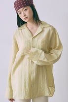 Silk-Like Oversized Shirt