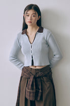 Fitted Rib Skipper Cardigan