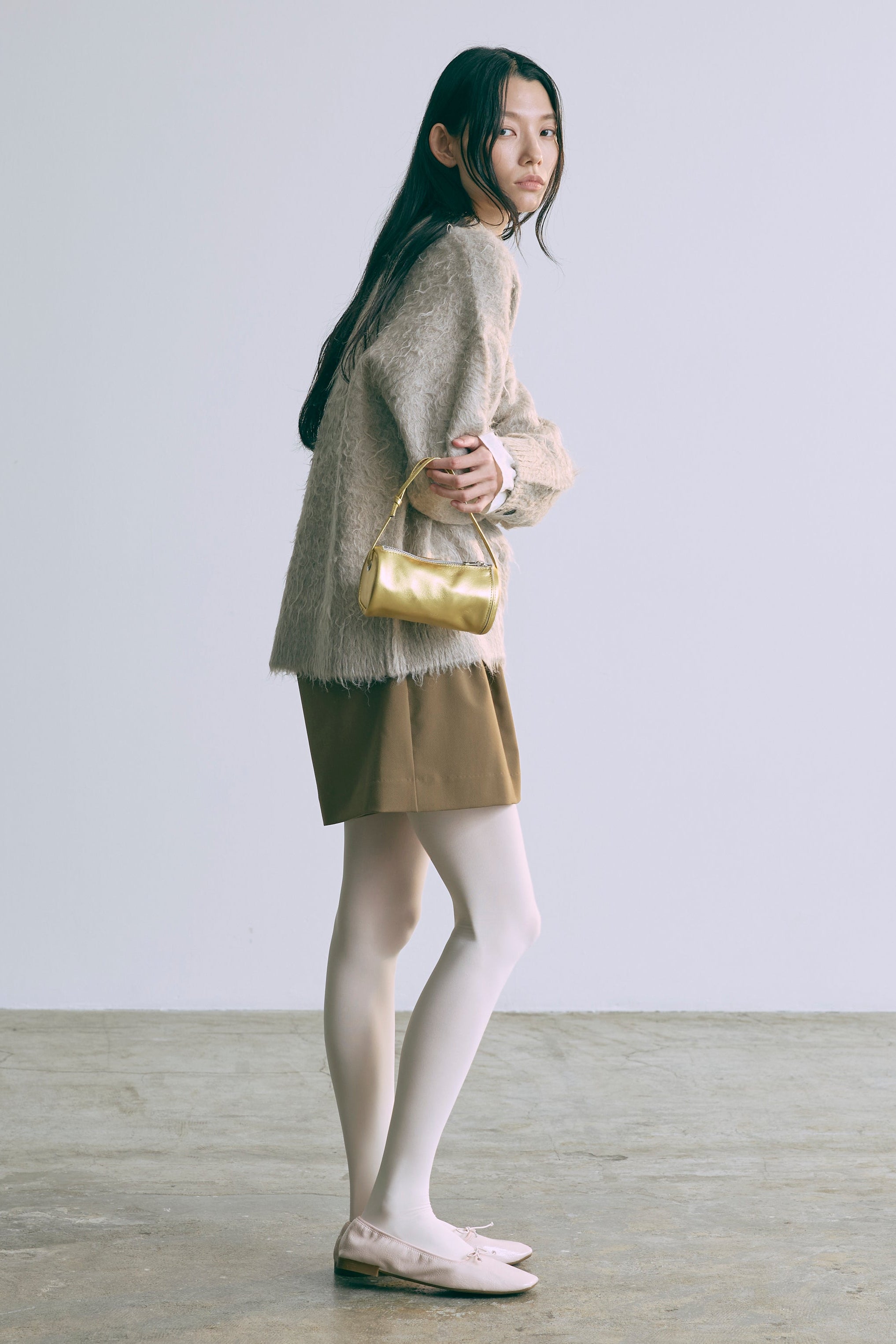 Brashed Shaggy Cardigan