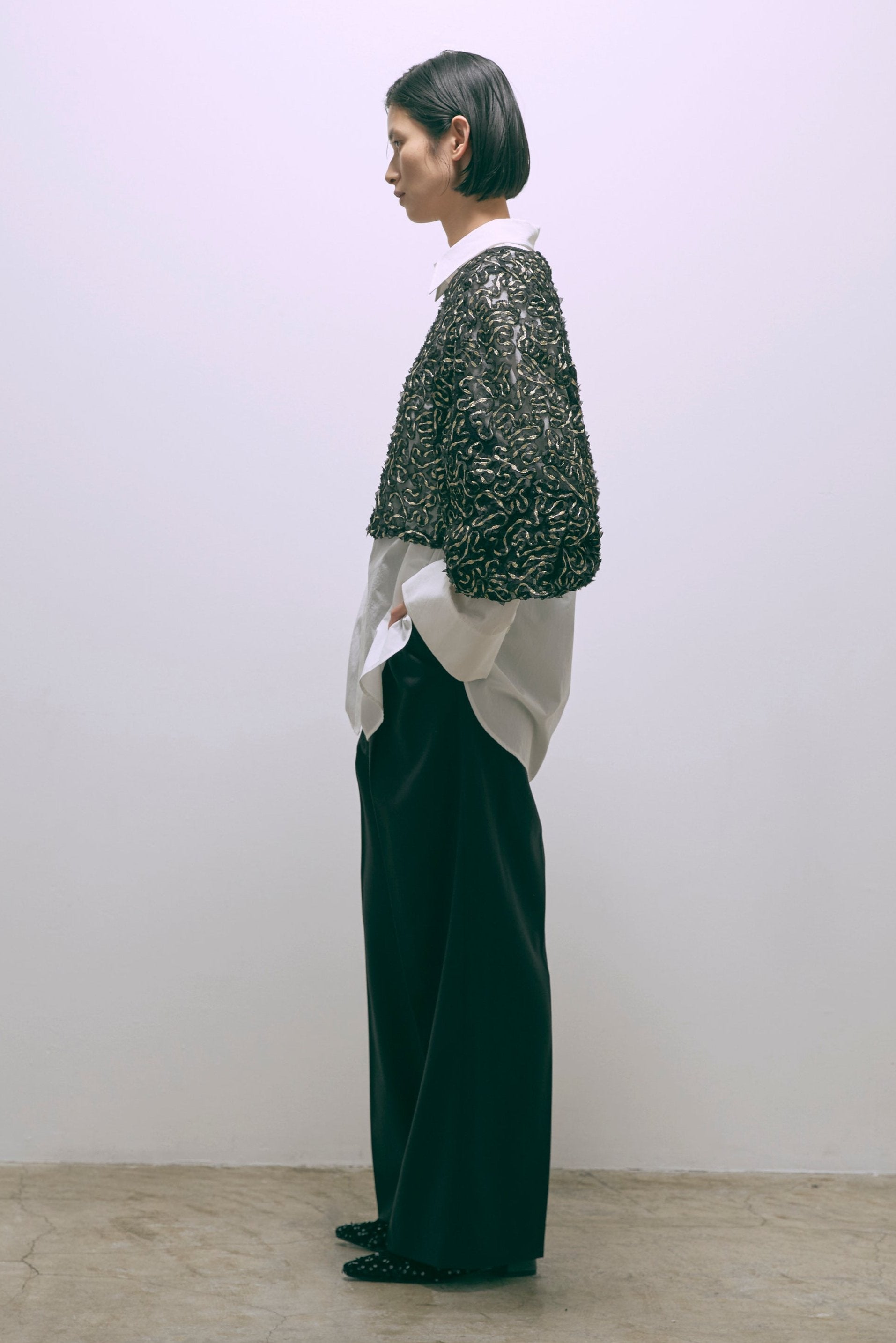 【Set Up】Semi-Wide Trousers