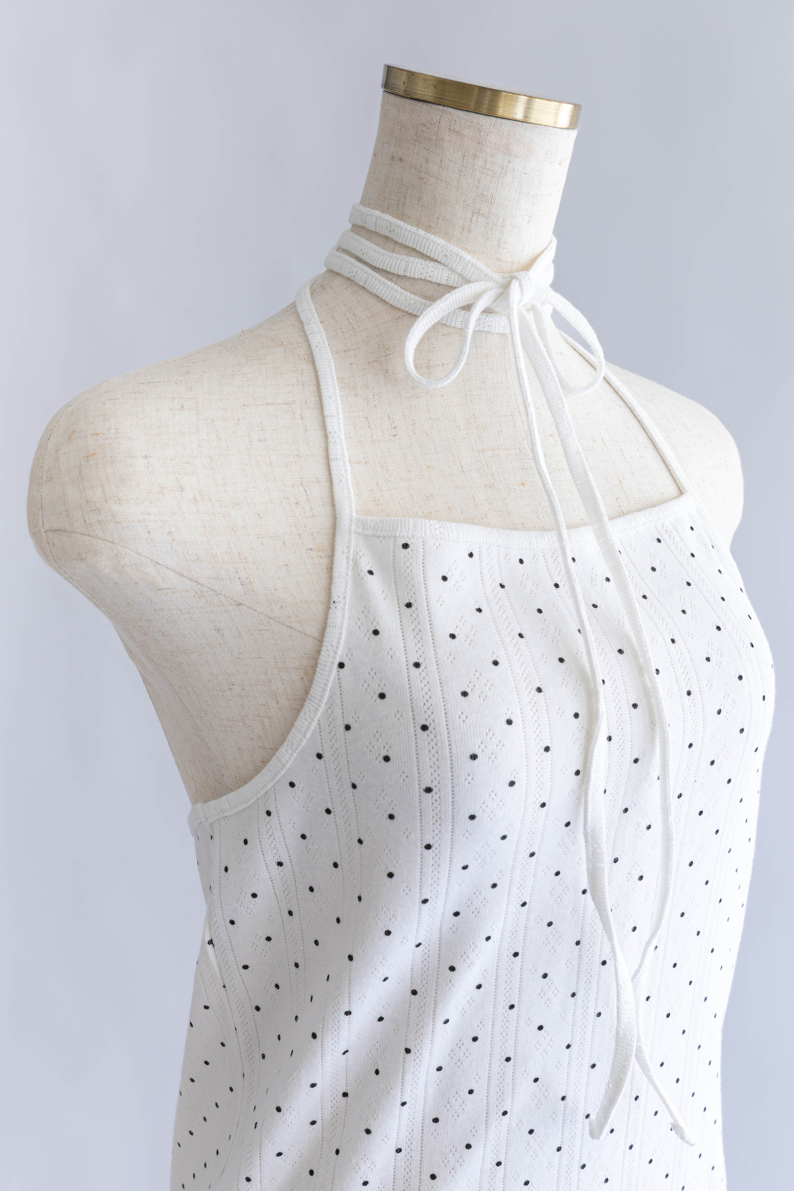 Powder Dot Halter Cami