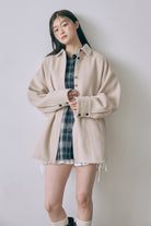 Wool Blend Over Shirt Jacket