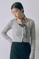 Cloud Touch Knit Cardigan 杢グレー