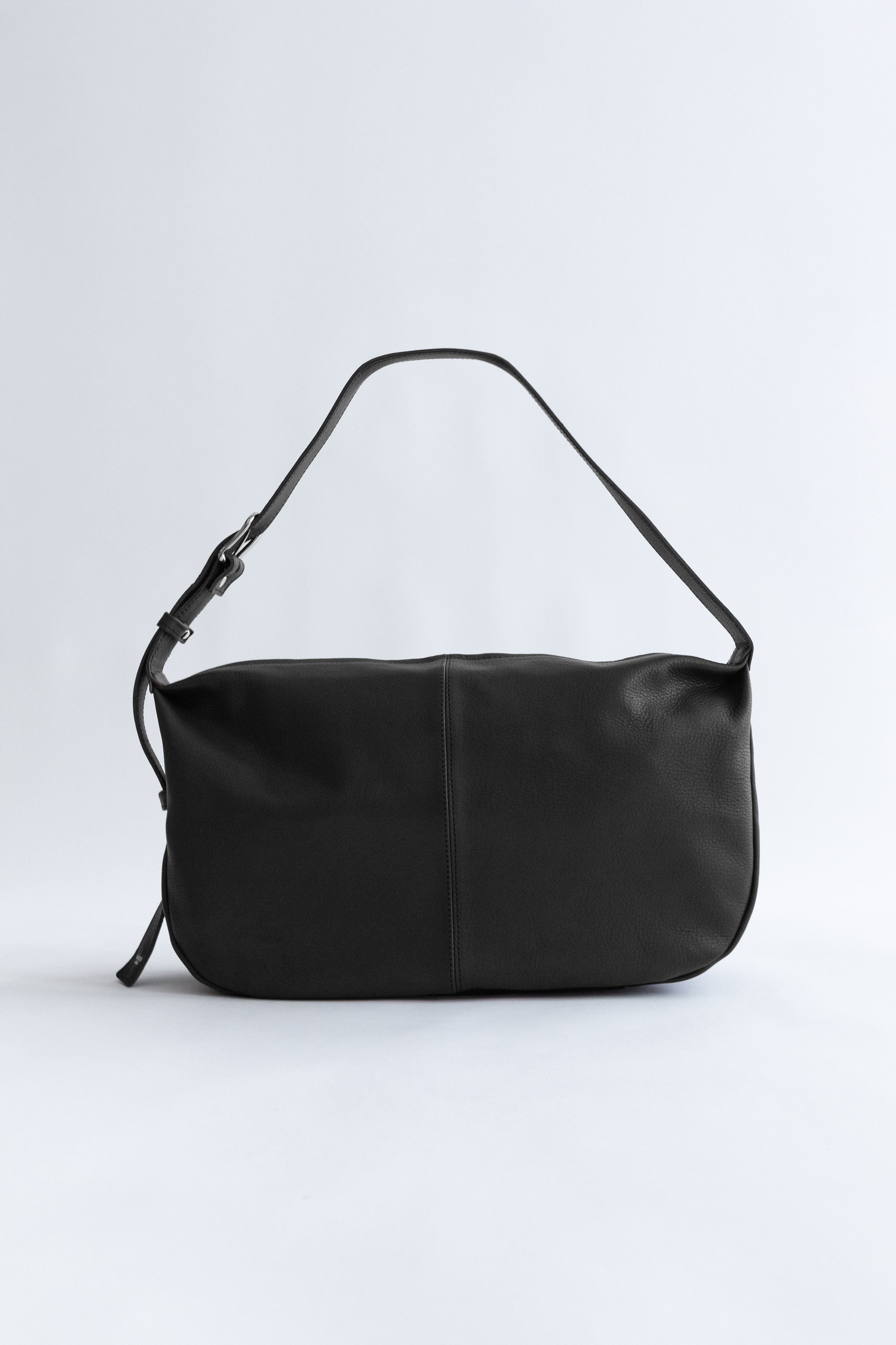 Light Leather Gather 2Way Sholder Bag ブラック