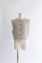 Cropped Tweed Gilet