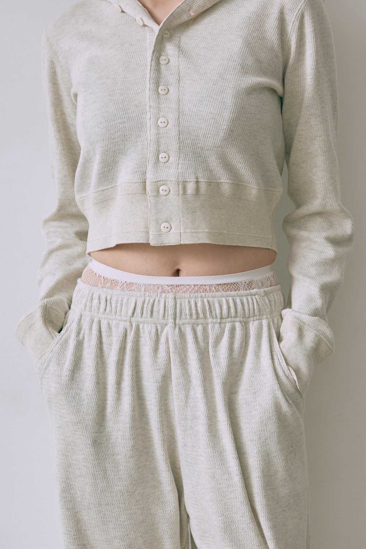 【FAITH】Thermal Cardigan オートミール