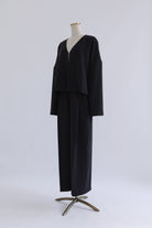 Dropped Shoulder Soft Jacket Set Up