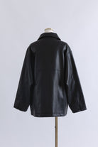 Faux Leather Over Jacket