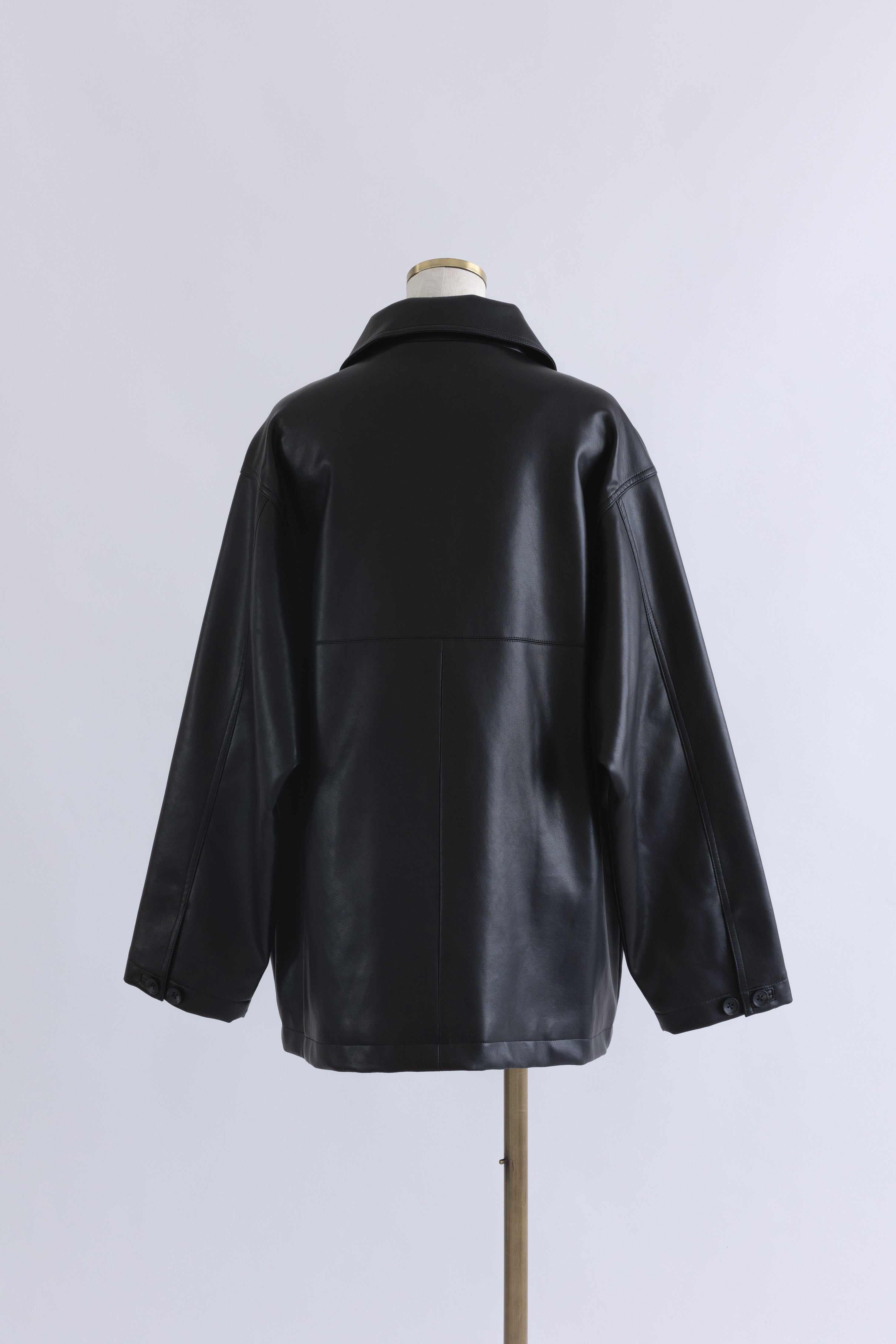 Faux Leather Over Jacket
