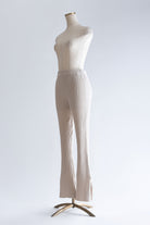 【Set Up】Chenille Rib Flared Pants アイボリー