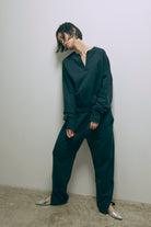 【Set Up】Slit Sweat Pants