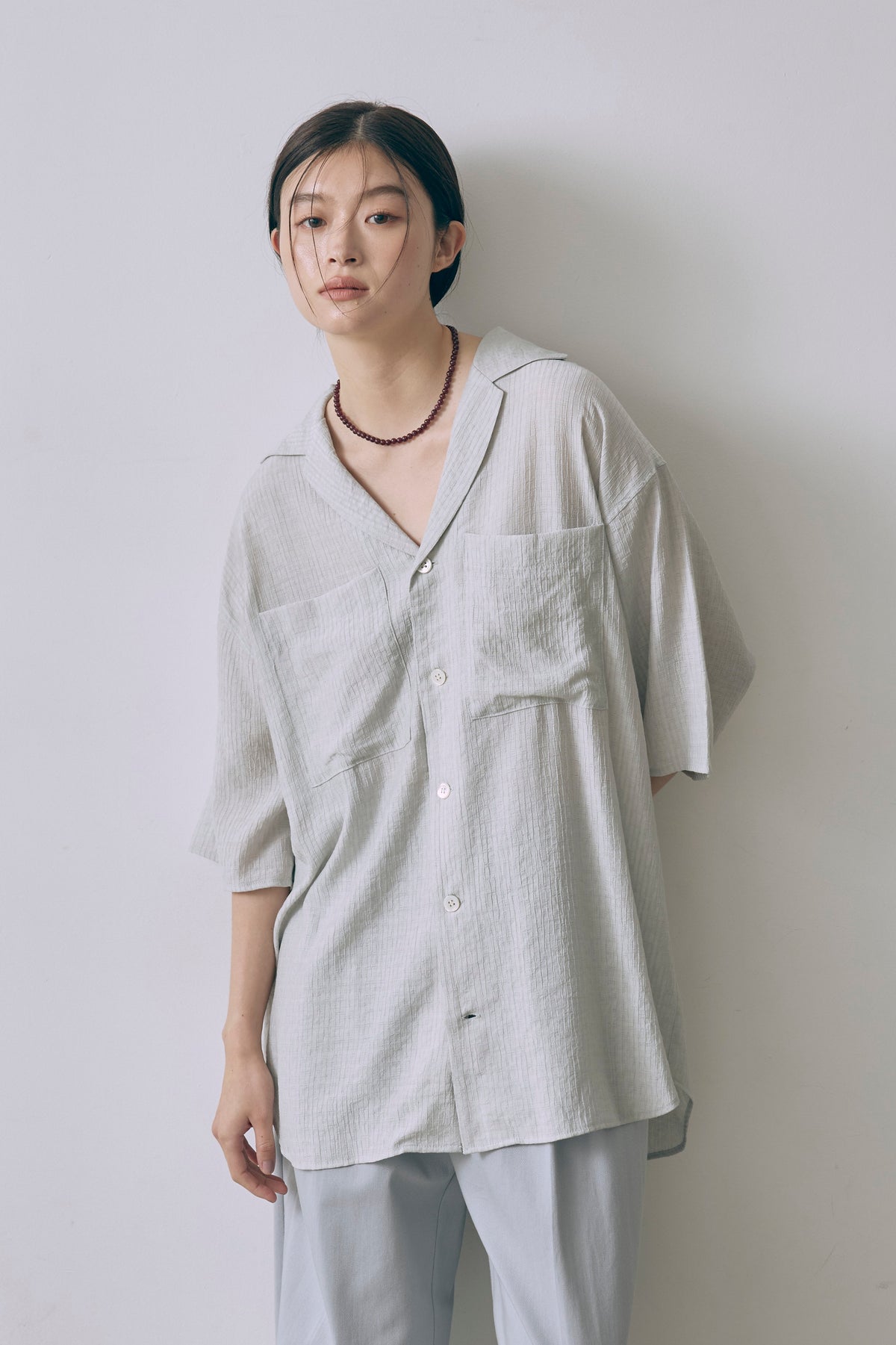 Sheer Stripe Big Shirt