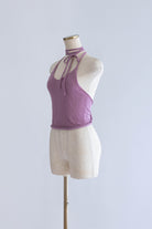 Back Ribbon Knit Cami パープル