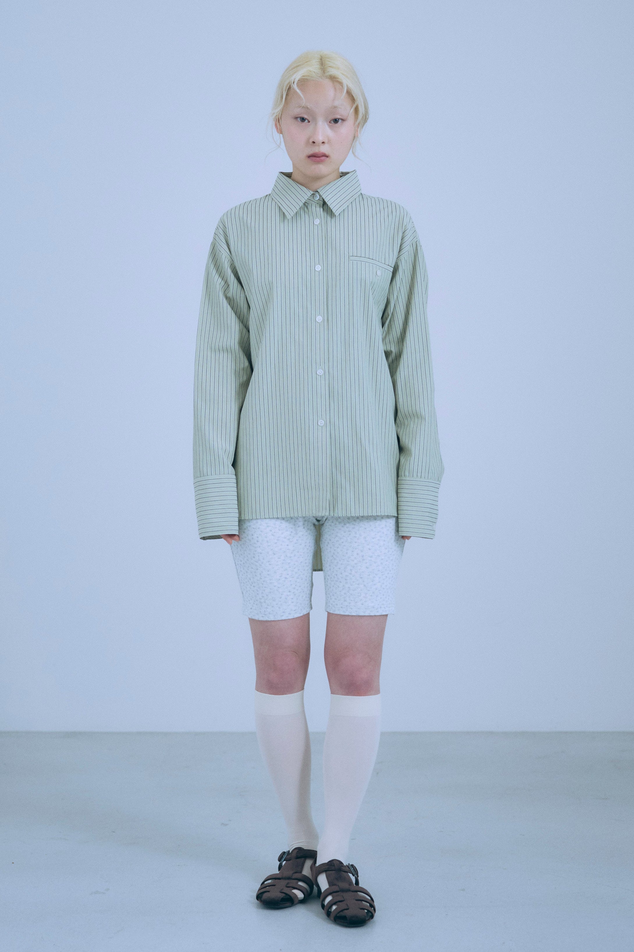 着用カラー:グリーン  モデル身長:162㎝