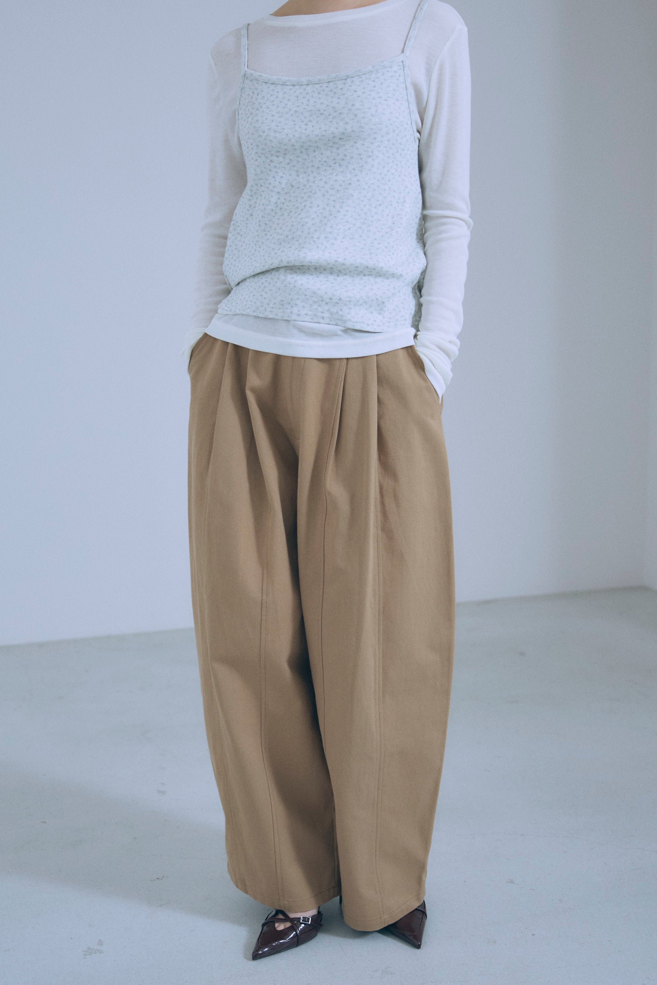 着用カラー:ベージュ モデル身長:162㎝