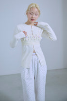 着用カラー:アイボリー  モデル身長:162㎝