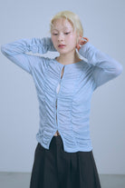 着用カラー:ブルー  モデル身長:162㎝