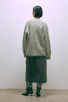 Brashed Shaggy Cardigan