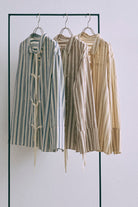 Multi-Stripe Knotted Shirt