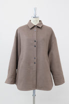 Wool Blend Over Shirts Jacket ブラウン