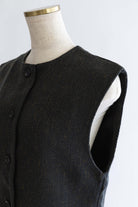Cropped Tweed Gilet