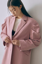 Gathered Shoulder Fitted Jacket ピンク size:1 model:171cm YUUMIKO