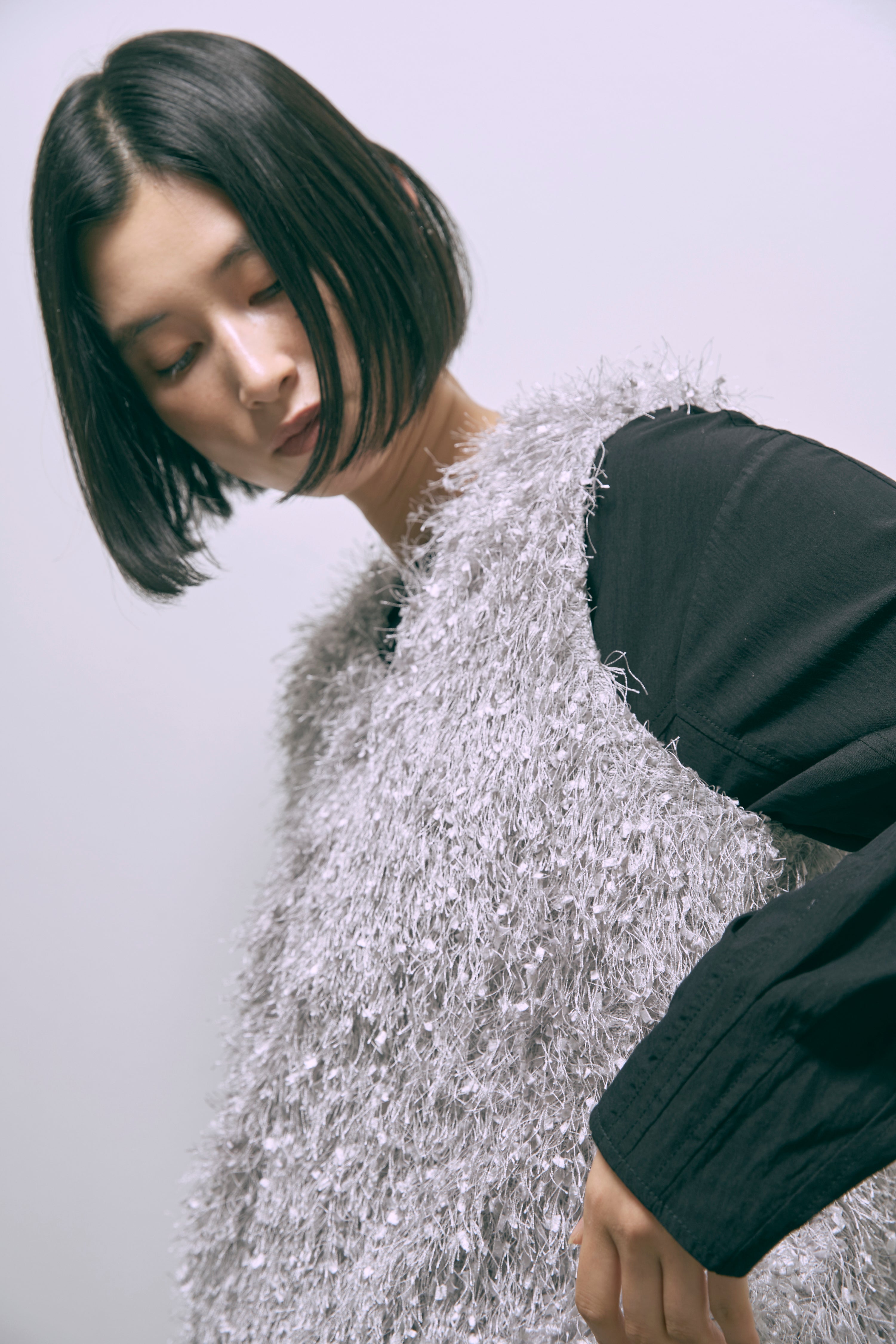 Volume Sleeve Soft Flare Dress
