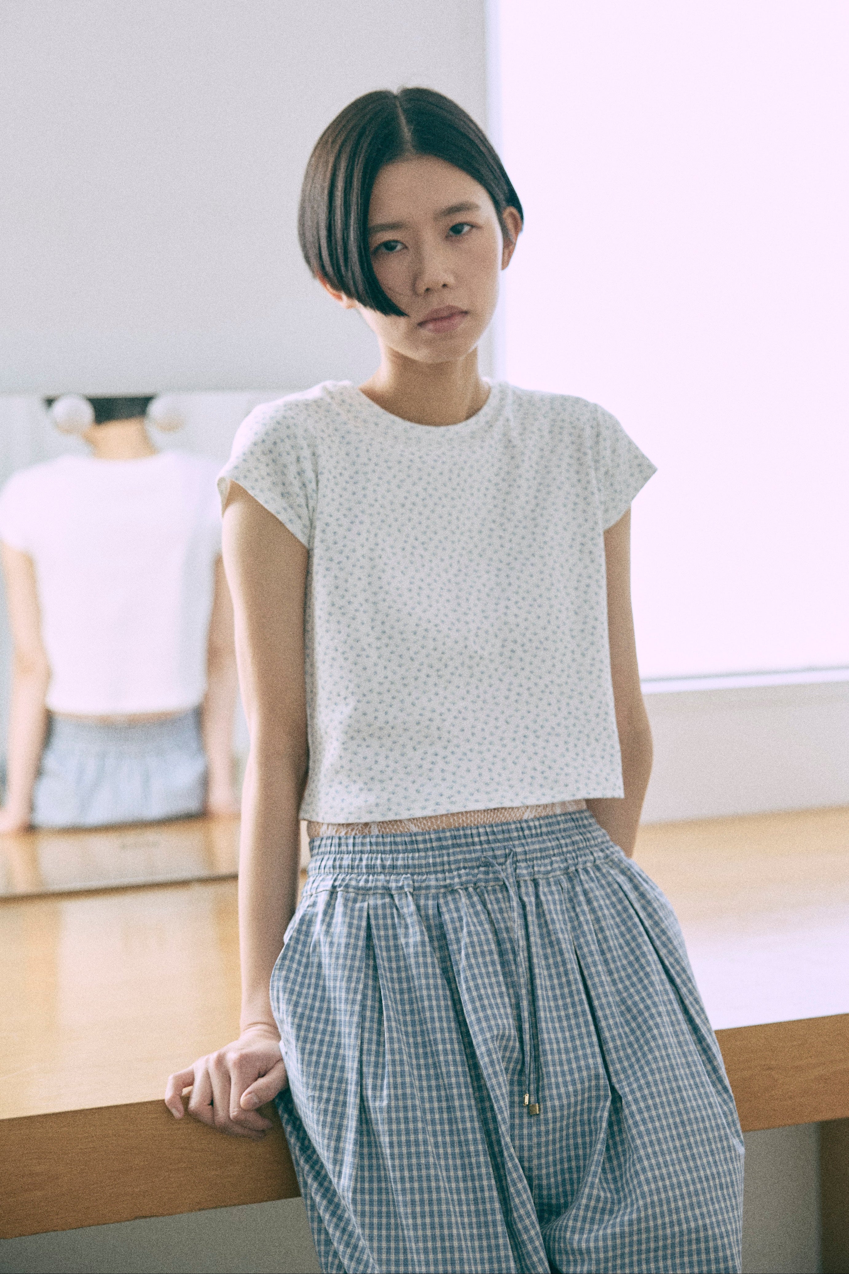 着用カラー:オフホワイト  モデル身長:170㎝