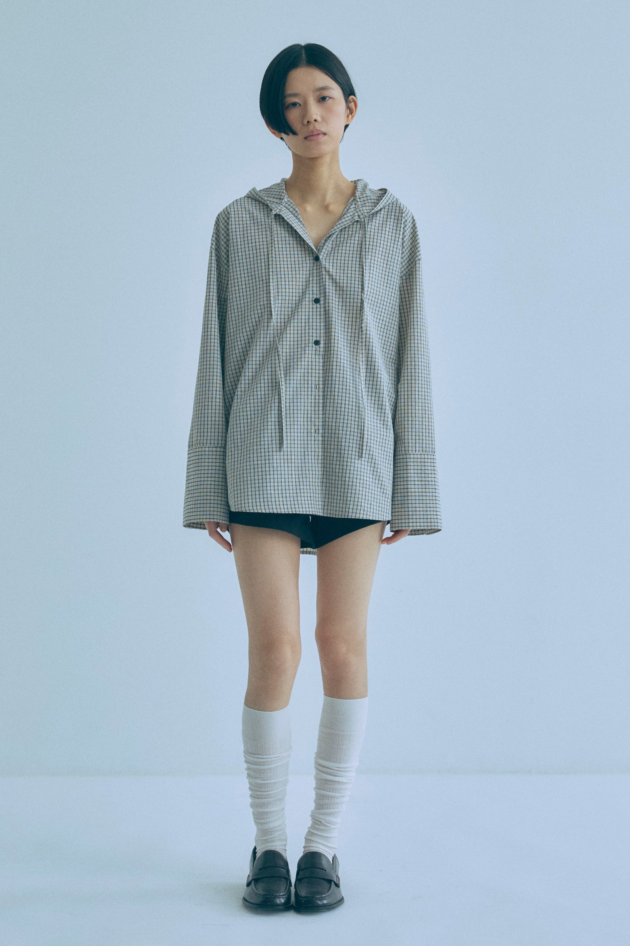 着用カラー:アイボリー  モデル身長:170㎝