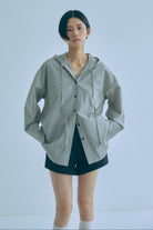 着用カラー:アイボリー  モデル身長:170㎝