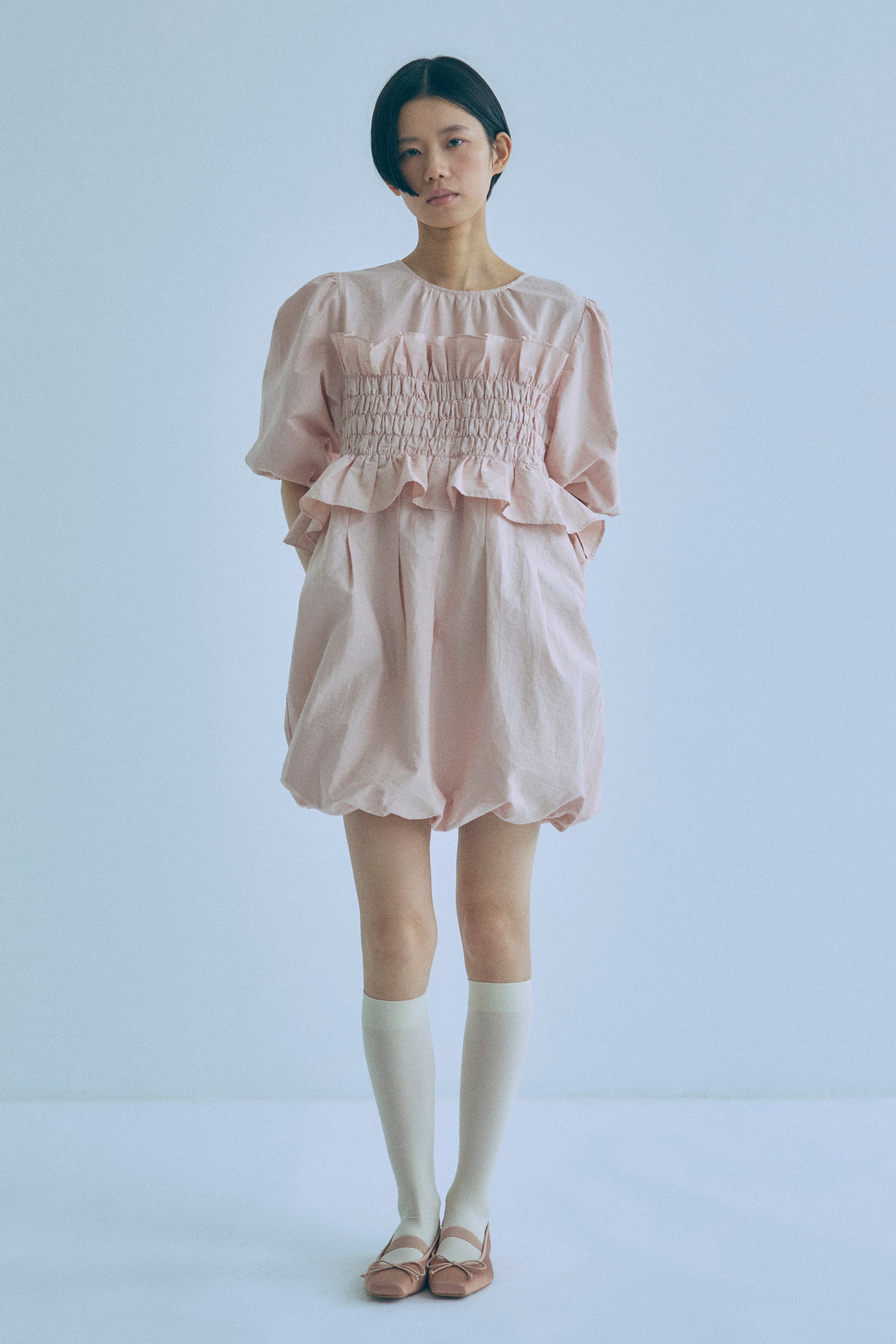 着用カラー:ピンク　着用サイズ:1　モデル身長:170cm