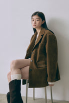 Vintage Suede Oversized Jacket