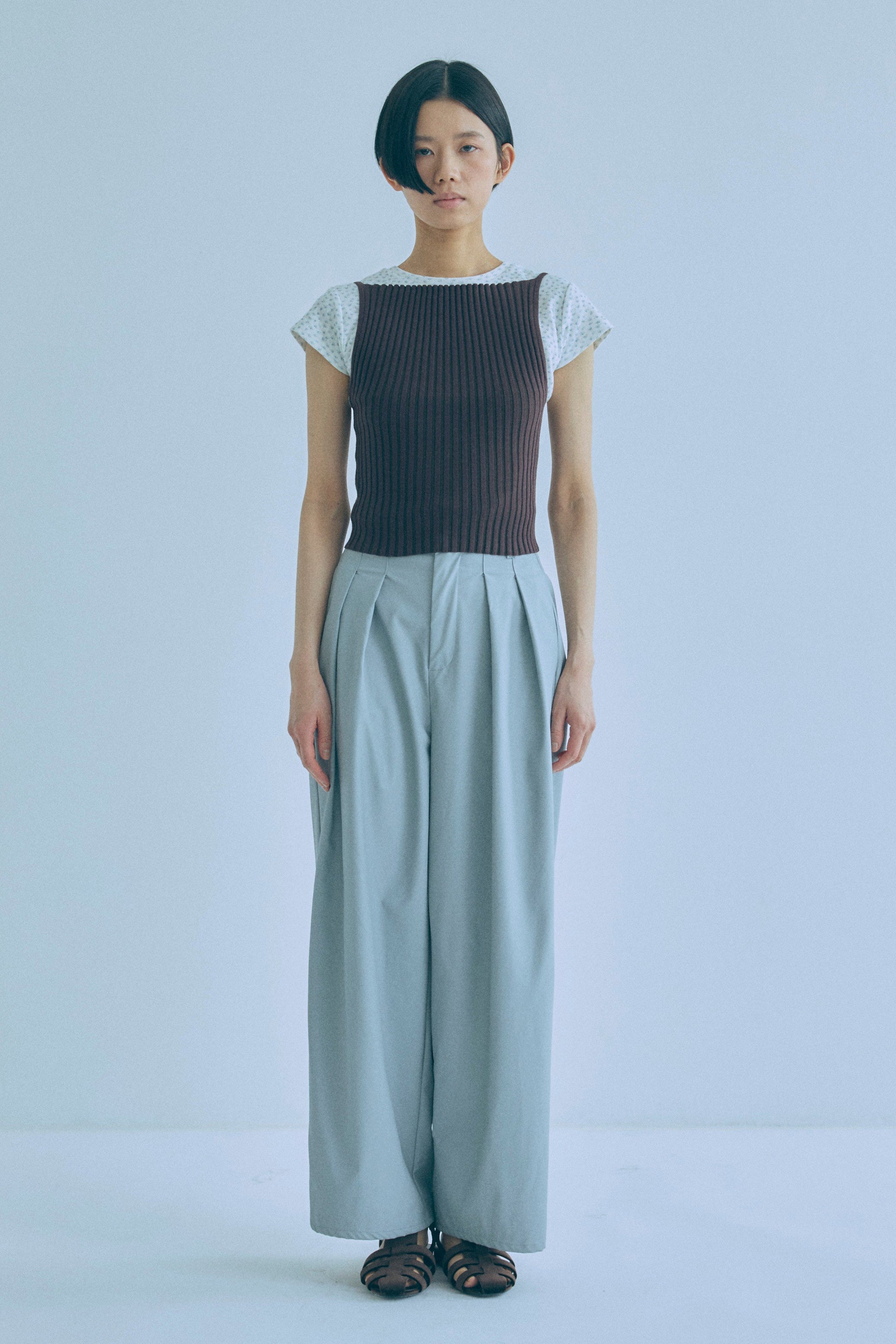 着用カラー:ブラウン  モデル身長:170㎝