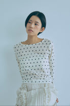 着用カラー:オフホワイト  モデル身長:170㎝