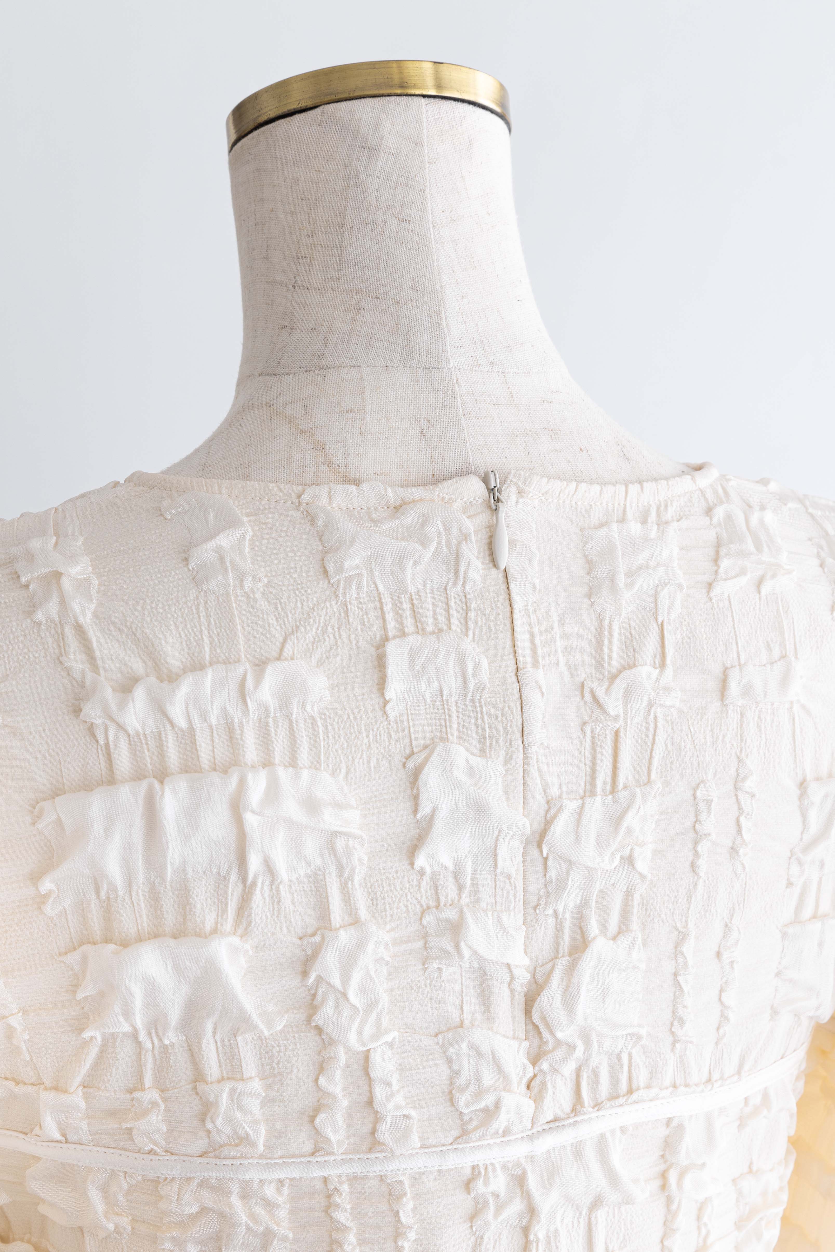 Jacquard Puffy Gatherd Tops – EN NEUME