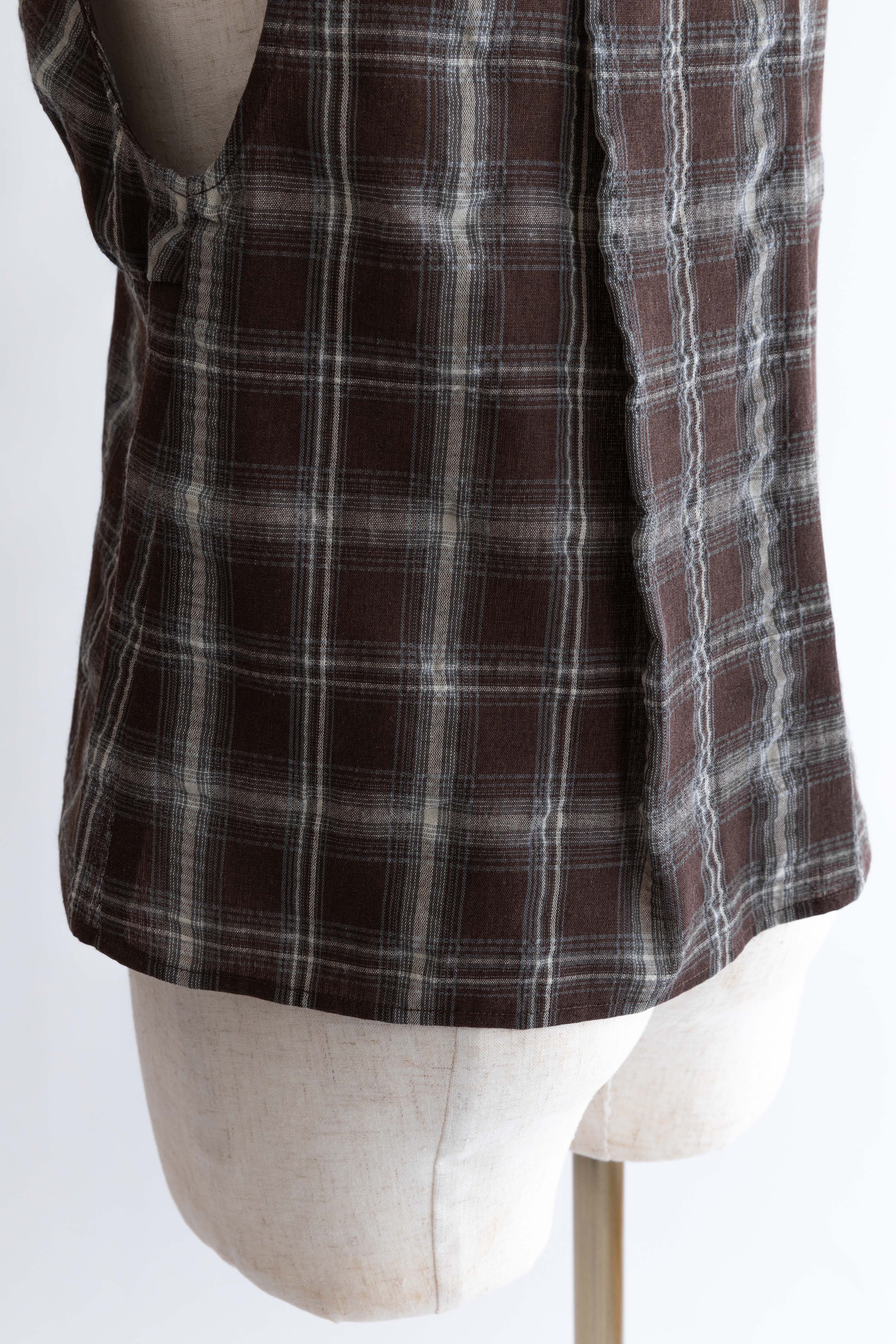 Set Up】Checked Ribbon Blouse – EN NEUME