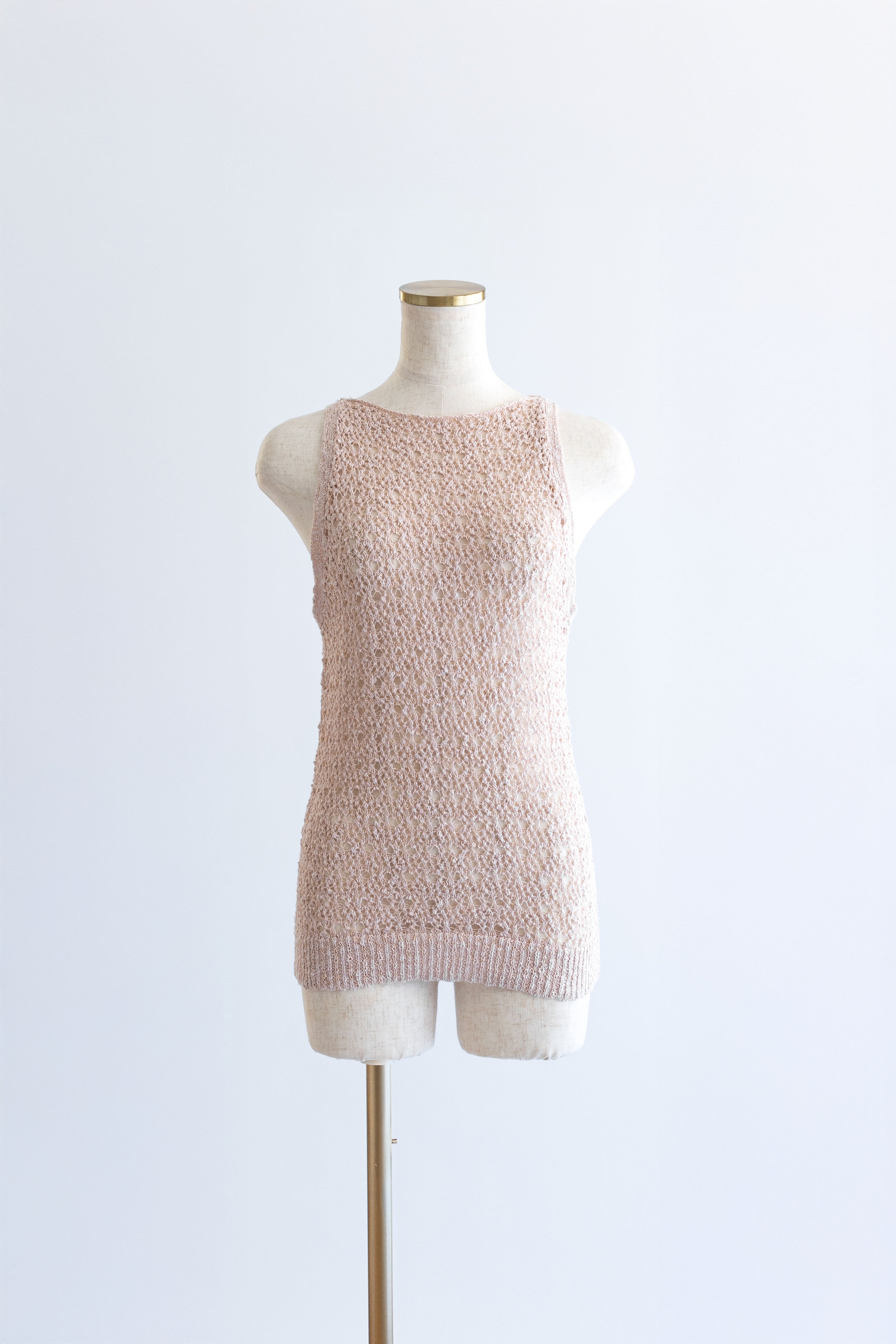 Slub Mesh Knit Tank – EN NEUME