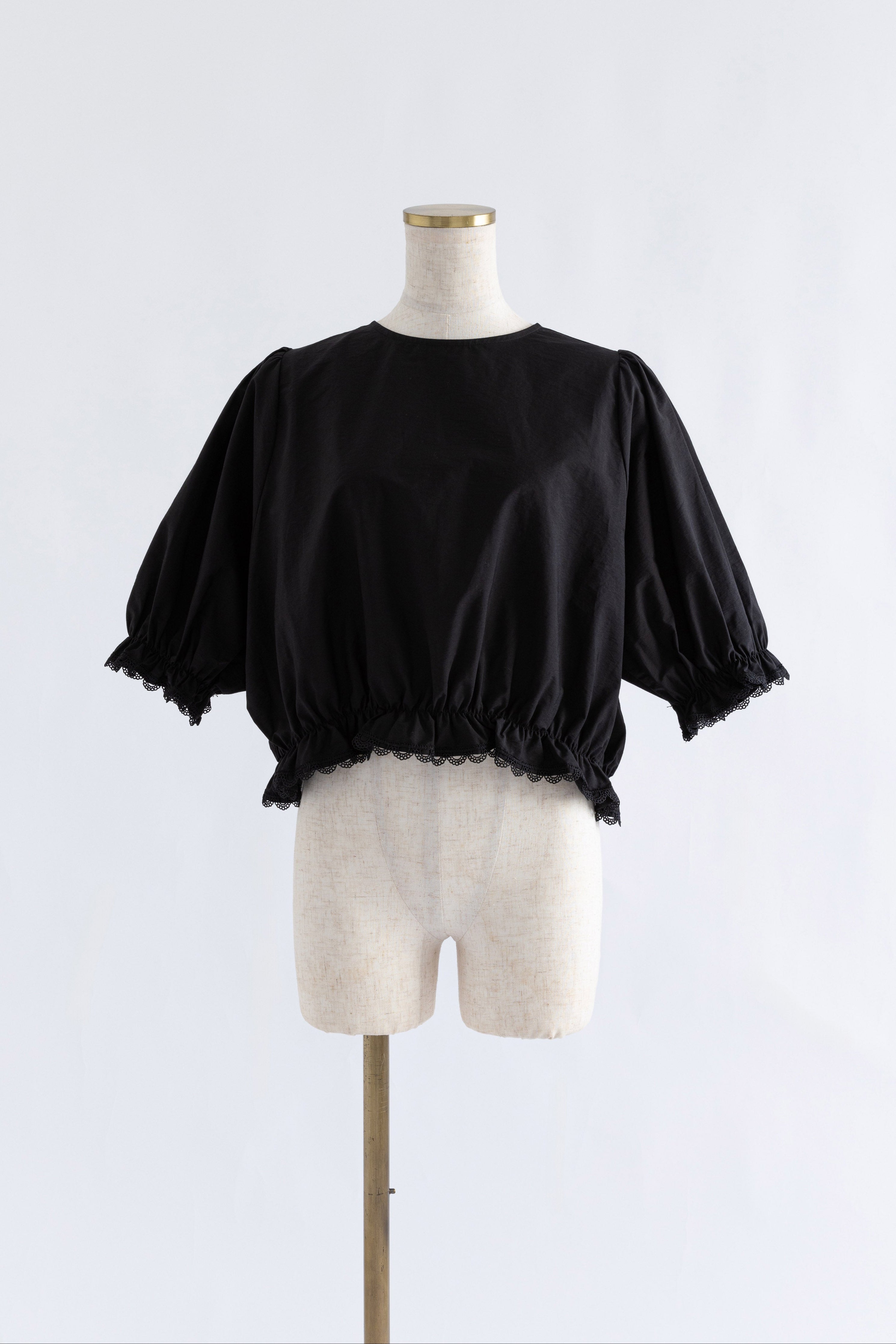 トップス EN NEUME Lace Trim Volume Tops Lace Trim Volume Tops – EN NEUME