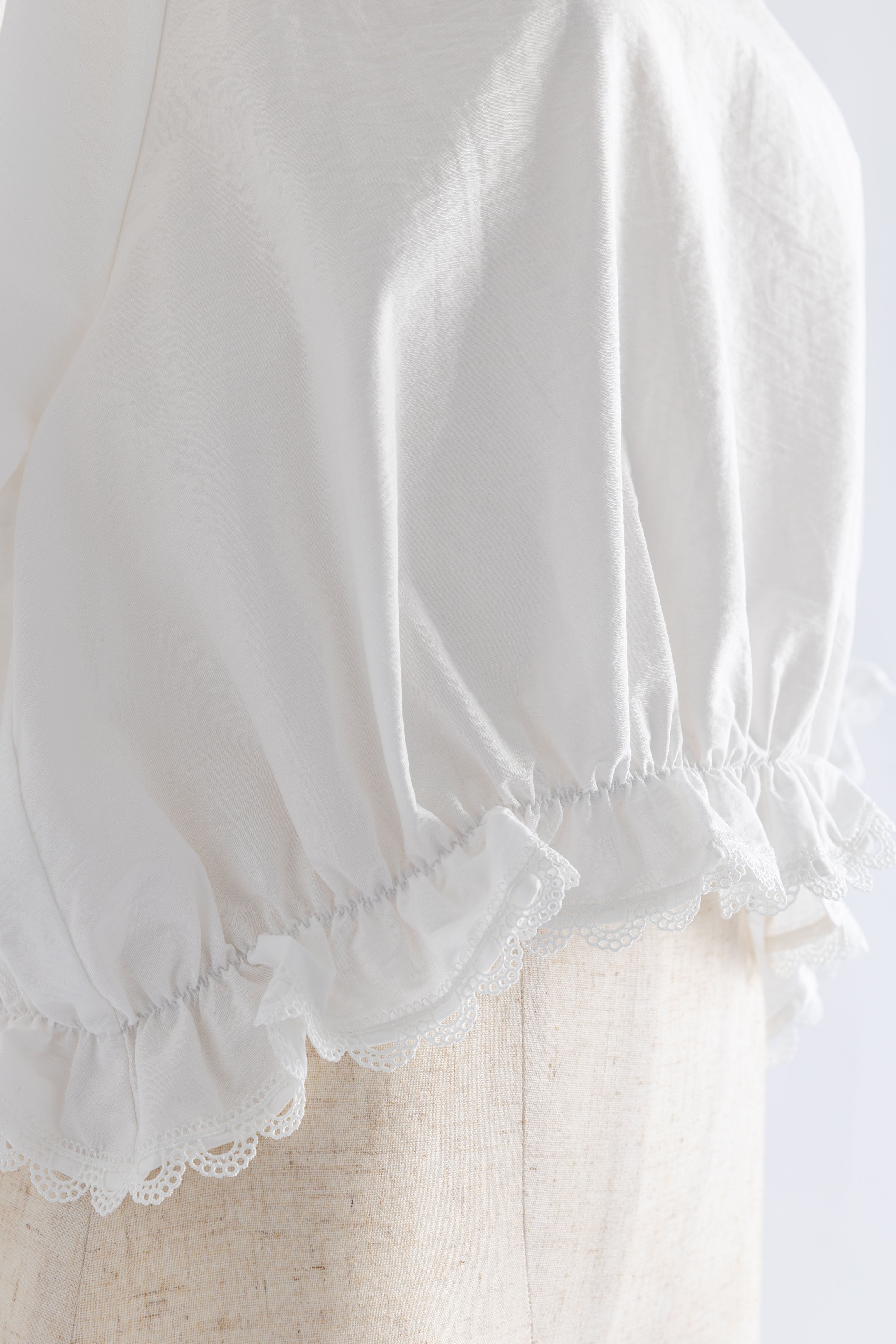 Lace Trim Volume Tops – EN NEUME
