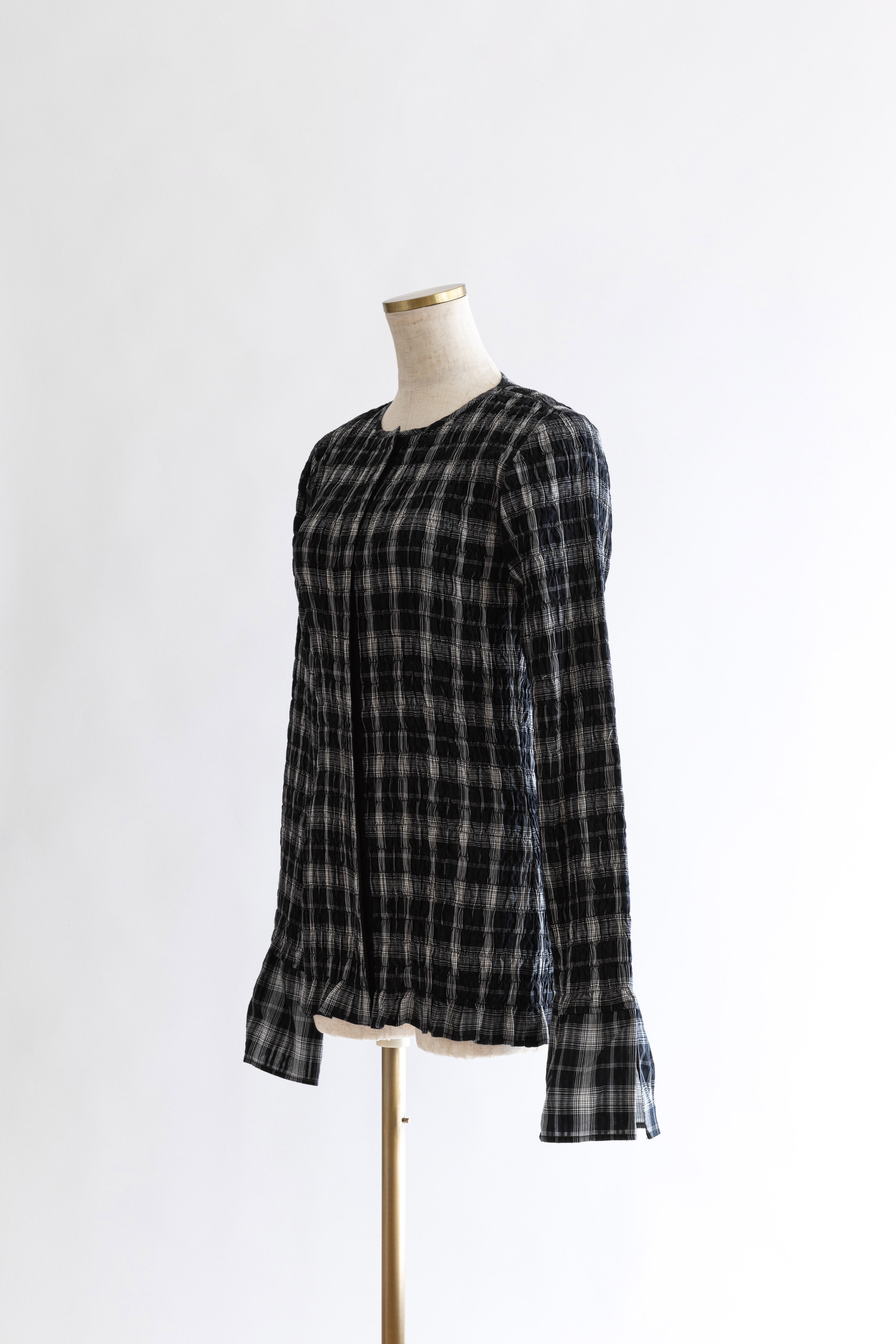 Smocked Check Blouse – EN NEUME