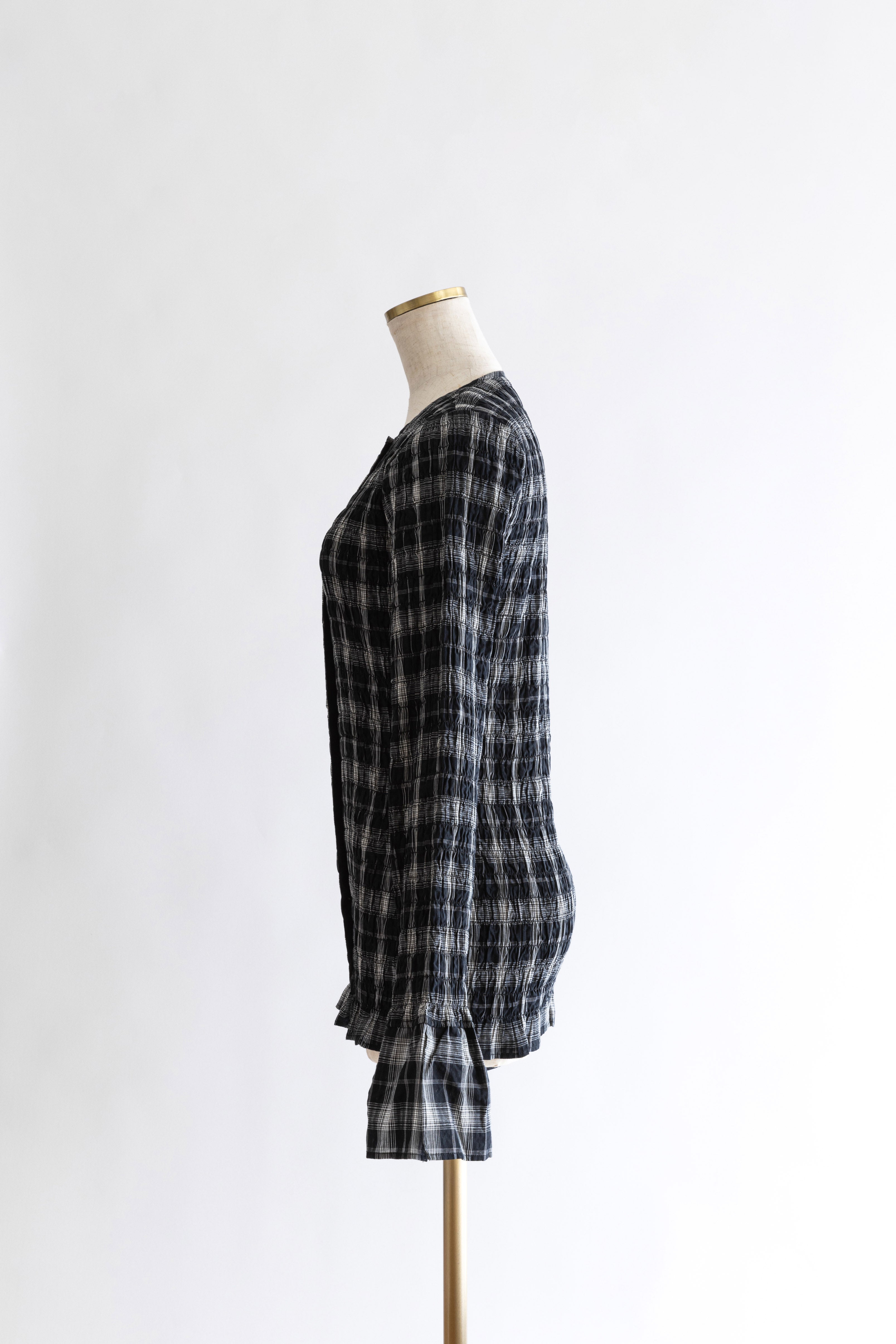 Smocked Check Blouse – EN NEUME
