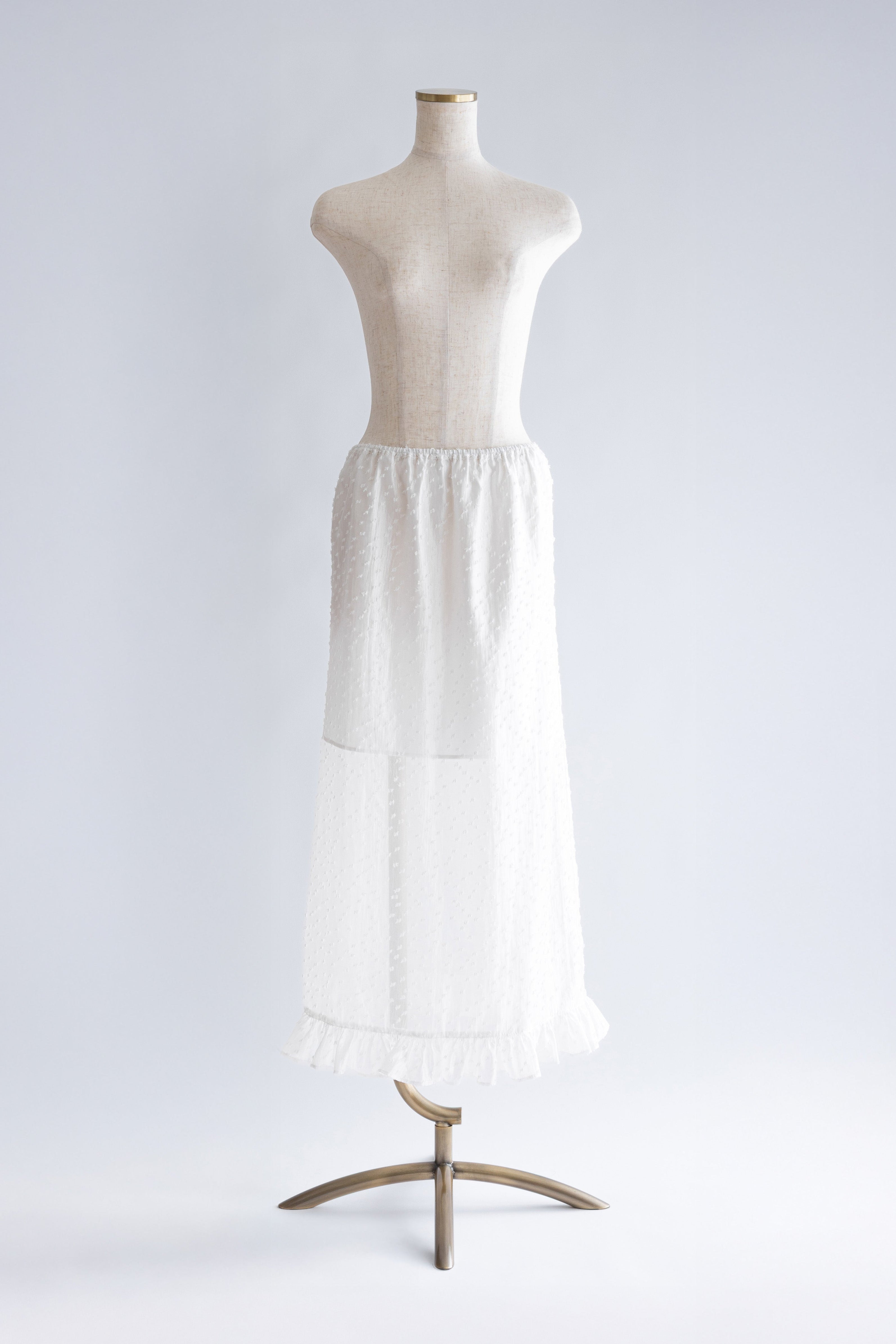 Sheer Dot Layered Skirt | EN NEUME