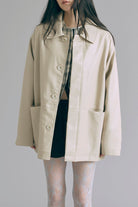 Faux Leather Over Jacket
