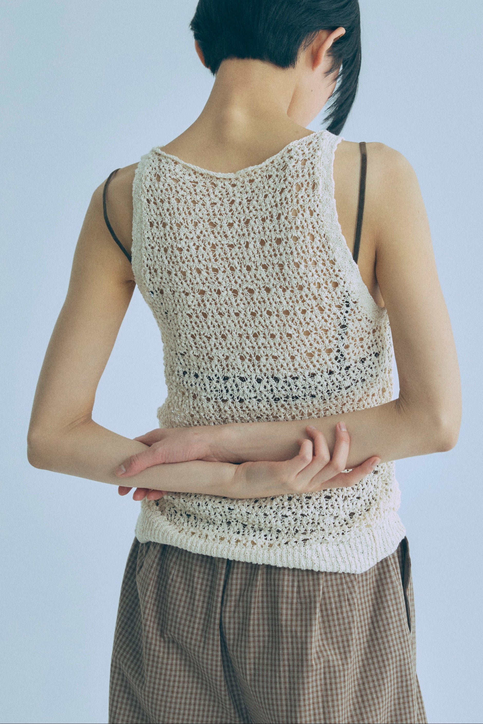 Slub Mesh Knit Tank – EN NEUME