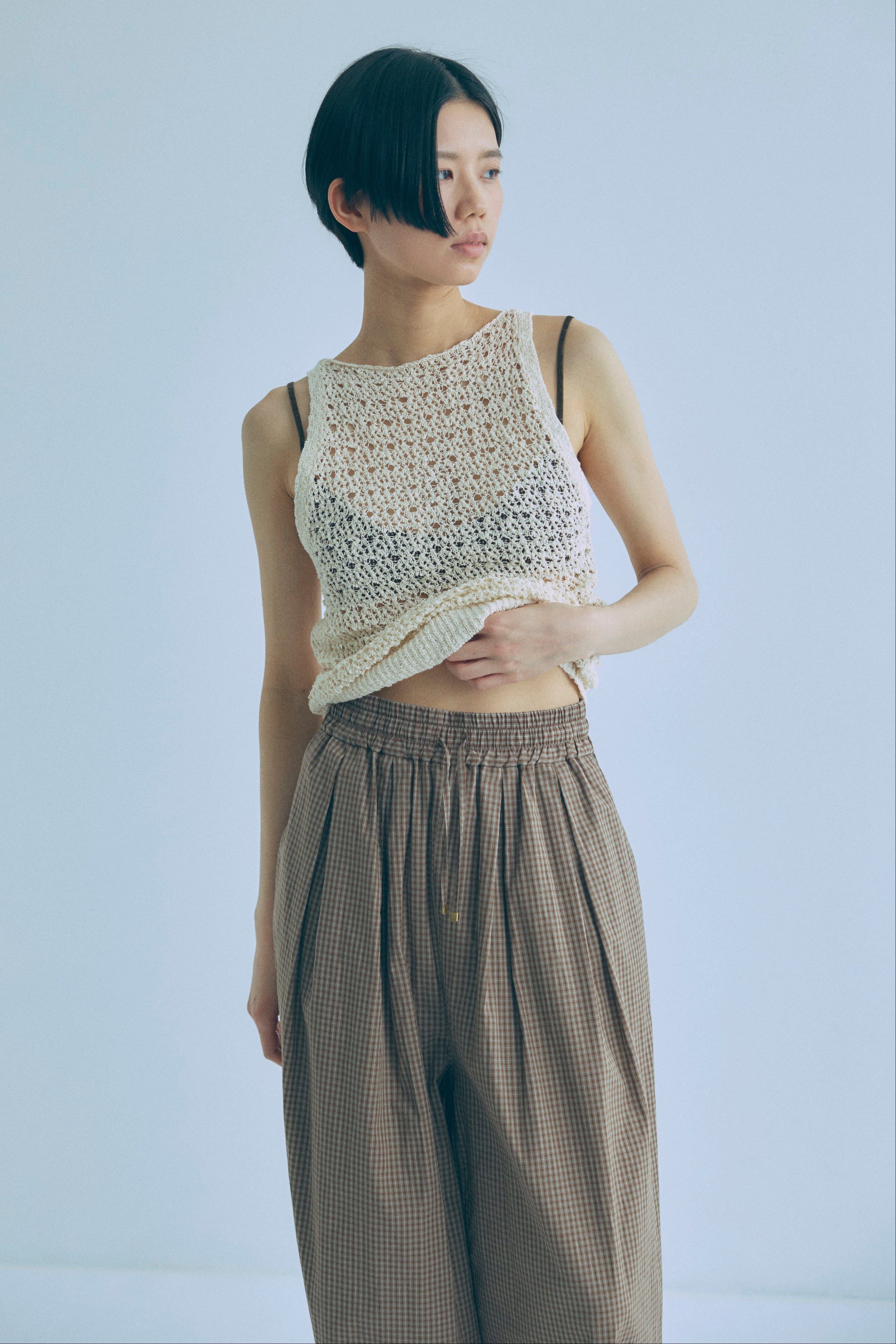 Slub Mesh Knit Tank – EN NEUME