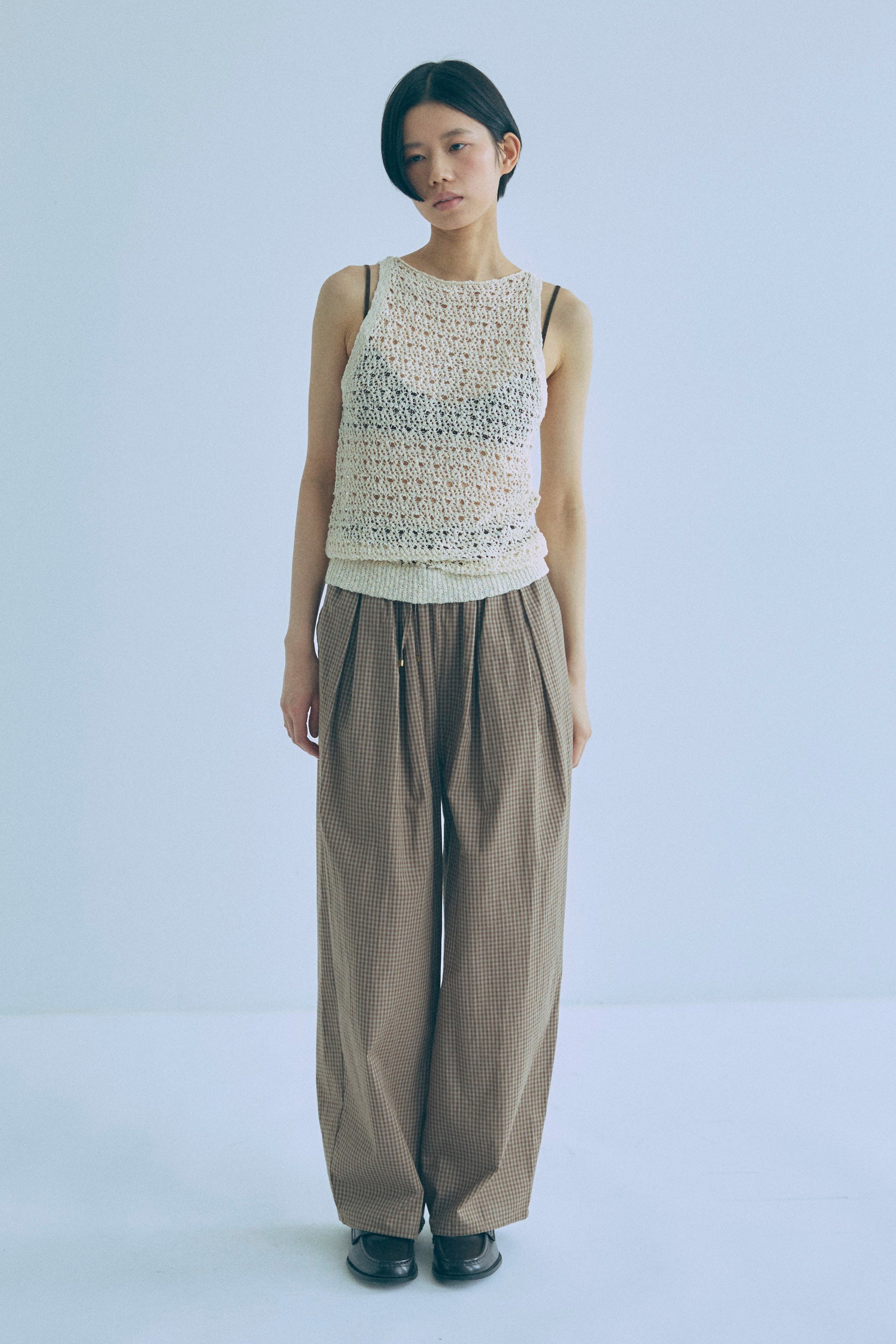 Slub Mesh Knit Tank – EN NEUME